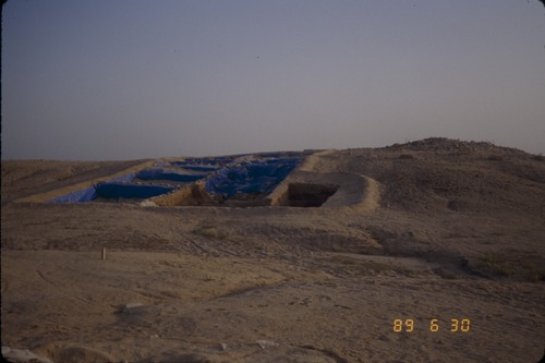 139_UAE '89.7.3頃 ① アラビア風邸宅、ラシドアブダッラー邸 噴水　女のつどい　金庭